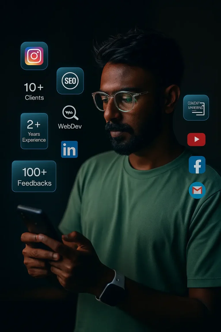 Best Freelance Digital Marketer In Thrissur-About Me Image in Home Page